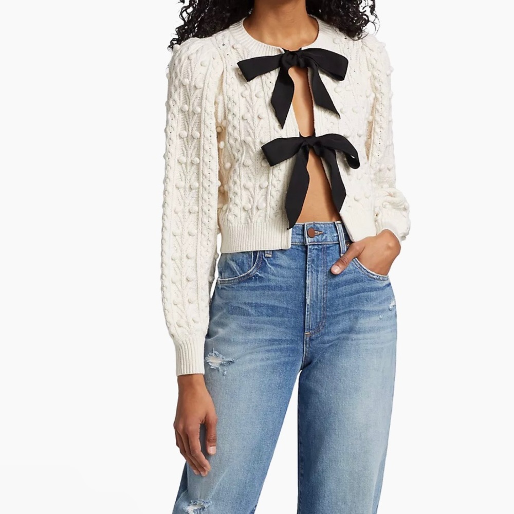 Alice + Olivia Kitty Bow Sweater